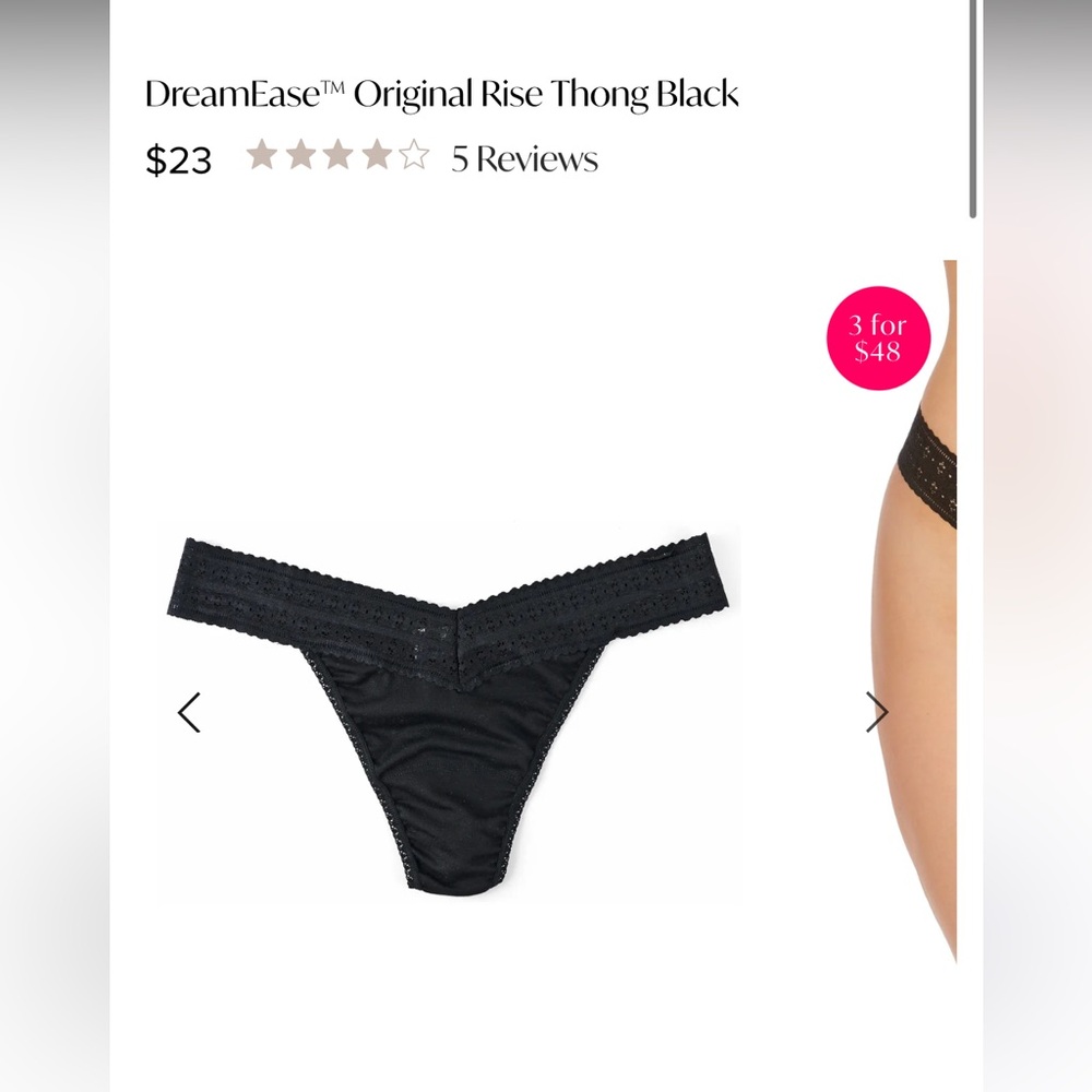 Dream Ease Hanky Panky Thong